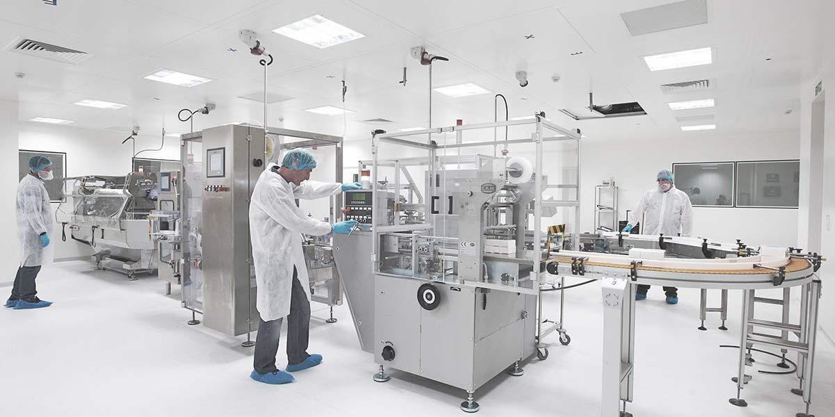 符合 cGMP 規範的潔淨製造區域
